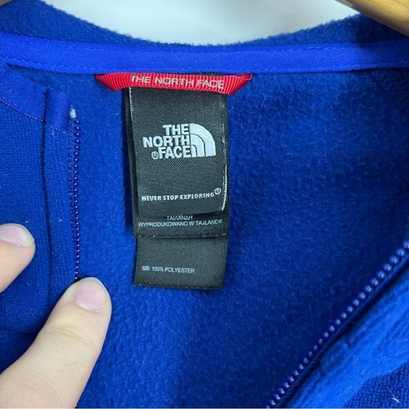 The North Face Hoodie Womens Small Blue Full Zip Up Hooded Polyester Fall Jacket - Picture 7 of 8